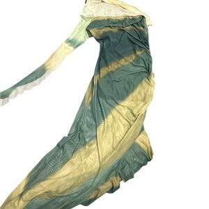 Green and Yellow Gradient Dress